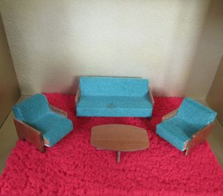Vtg 50s 60s Dollhouse Crailsheimer? Furniture Mid Century Modern Miniature Chair