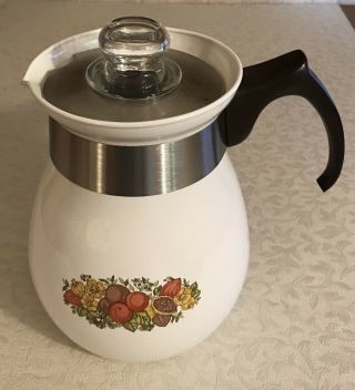 Corning Ware Percolator 6 Cup Stove Top Coffee Pot Only P - 166 Spice Of Life