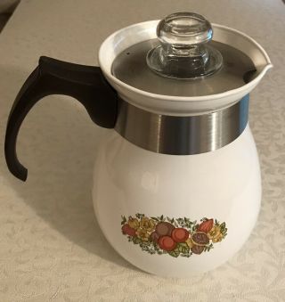 CORNING WARE Percolator 6 Cup Stove Top Coffee Pot ONLY P - 166 Spice of Life 2