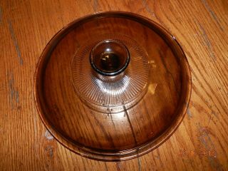Pyrex Corning Ware Visions Glass Replacement Lid,  9 Inch Round,  Brown,  V33c