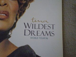 Tina Turner 1996 Wildest Dreams World Tour Programme With NEC Arena Ticket 2