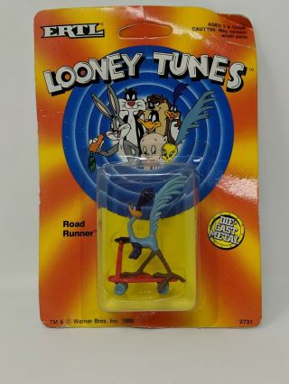 Ertl Looney Tunes Road Runner Scooter Die - Cast Metal Figure 1989