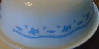 CORELLE Set of Six (6) MORNING BLUE Cereal/Soup Bowls - 6 1/4 