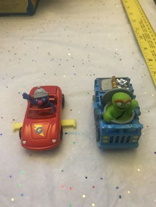 Sesame Street Oscar Diecast Car Muppet Trash Truck & Grover Learning Curve