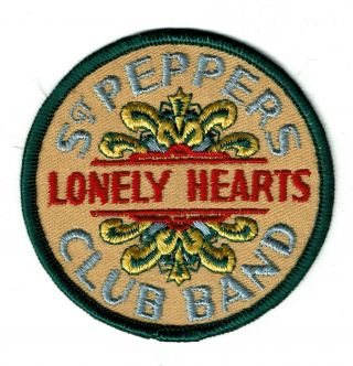 Vintage Beatles Patch Sgt Peppers Lonely Hearts Club Band 1960’s Sew On