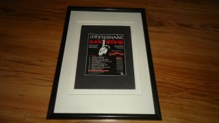 Whitesnake 2004 Tour - Framed Advert