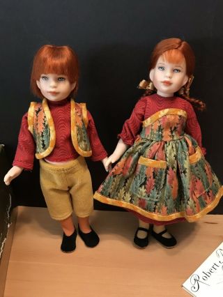Hansel And Gretel,  Robert Tonner,  7.  5 " Inch Porcelain Dolls 77/250,  Made In Usa
