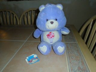 2002 Carlton Cards Care Bears 20th Anniversary Rare 15 " Share Bear Plush Doll
