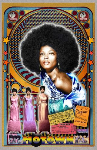 Diana Ross Tribute Poster - 11x17 " Vivid Colors