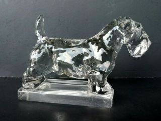 Heisey - Crystal Scotty Dog Figurine