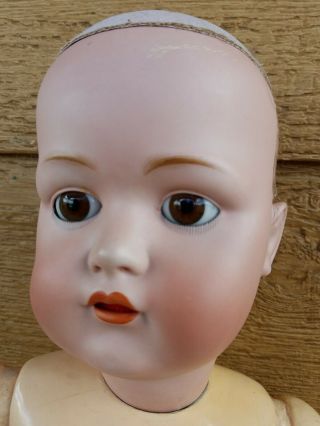 Antique 24 " Jd Kestner 214 German Bisque Head Composition Body Doll Sweet