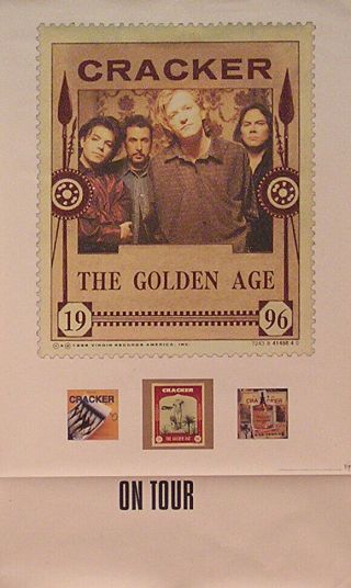 Cracker 1996 The Golden Age Tour Promo Poster