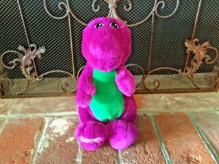 Vintage Barney Plush Purple Dinosaur 14 " Stuffed Animal Lyons 1992 Euc