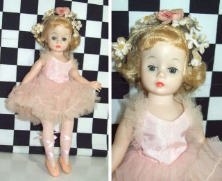 10 " Vintage Madame Alexander Cissette Pink Ballerina All Stiff Eyes