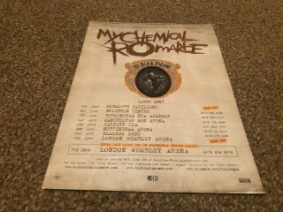 (bebk65) Advert/poster 11x8 " My Chemical Romance 2007 The Black Parade Tour