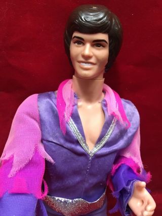 Donny Osmond 12 " Doll Vintage 1976 Mattel Purple Jumpsuit Donny & Marie Show