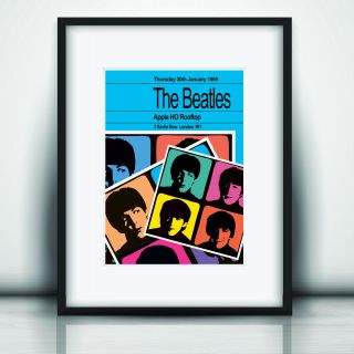 The Beatles Last Concert Poster Print Olivia Valentine 2020© Exclusive