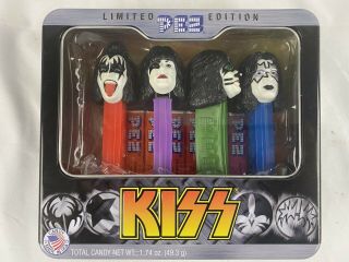 Kiss Pez Limited Edition Pez Set 2012 - & Never Opened Collector Tin