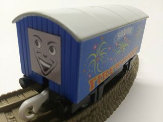 Blue Fireworks Troublesome Boxcar Thomas & Friends Trackmaster Train Customized