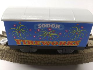 Blue fireworks Troublesome boxcar Thomas & friends trackmaster train customized 3