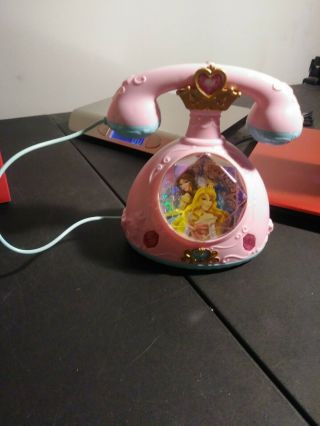 Jakks Pacific 2014 Disney Princess Pink Electronic Light Up Telephone T3870