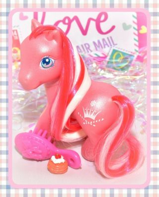 ❤️my Little Pony Mlp G3 Princess Peppermint Tru Exclusive Holiday Red Pink❤️