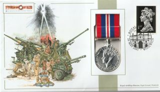 26 May 2001 Royal Artillery Experience Benham Medal Cover