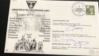 Gt.  Britain Fdc 1995 50th Anniv.  Liberation Of The Concentration Camps Signed