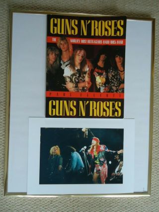 Gun`s N Roses Book By Paul Elliott Vintage 1990 Collectors Item,  Action Image