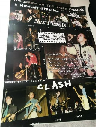 Sex Pistols & The Clash Punk Poster In