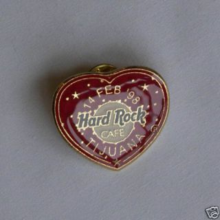 Hard Rock Cafe Pin Tijuana Valentines Day 1998 Heart Le