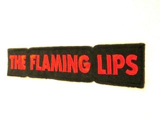 Nos Vintage 1980s THE FLAMING LIPS Patch Psychedelic Rock Punk Alternative Band 3