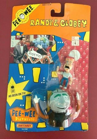 Vintage Matchbox 1988 Pee - Wee’s Playhouse Figures Randy & Globey -