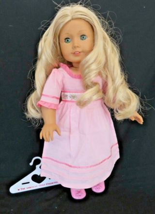 Retired 2012 - 2015 American Girl Caroline Abbott 18 " Doll W/meet Outfit
