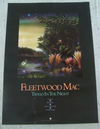 Fleetwood Mac Album Poster Tango In The Night Record Store Promo 1987