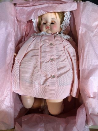 Ss2) Vintage Madame Alexander Baby Doll 18” Blonde Pussy Cat 5260 Pink