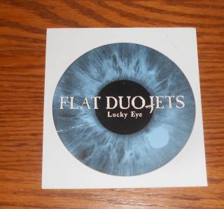 Flat Duo - Jets Lucky Eye Sticker Circle 1998 Promo 4” Psychobilly Rare