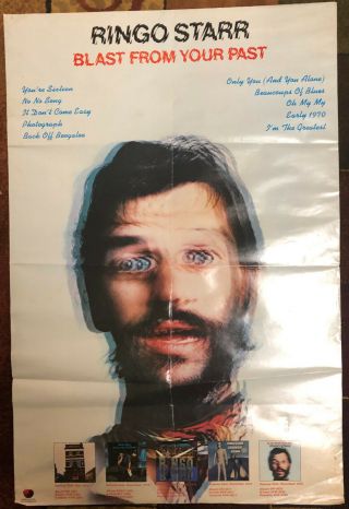 Poster Ringo Starr (beatles) Blast From Your Past Album Promo Apple 1975