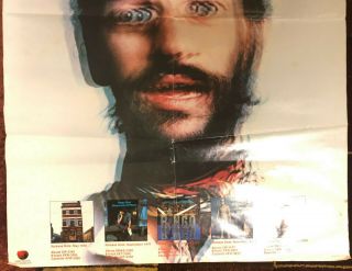 Poster Ringo Starr (Beatles) BLAST FROM YOUR PAST Album promo Apple 1975 3
