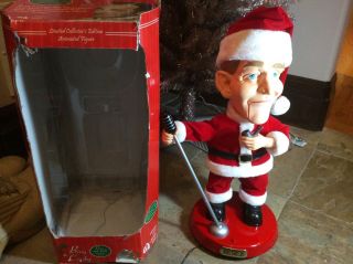 Very Rare Bing Crosby Moving Singing Santa,  Gemmy Pop Culture Series 2001