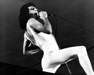 8x10 Print Freddie Mercury Queen On Stage Performing 7733