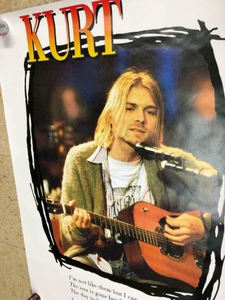 Kurt Cobain Nirvana Uk Poster 2003 Shape Authorized
