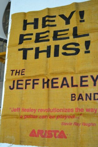 The Jeff Healey Band Hey Feel This Burlap Arista Promo Poster Display 1992