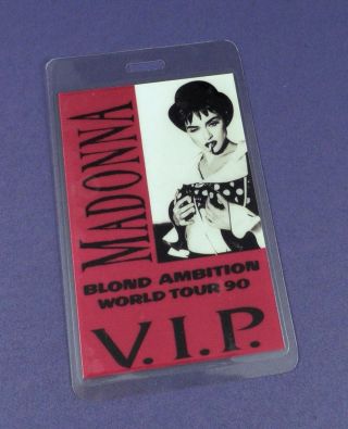 Madonna Backstage Pass - Blond Ambition Tour 1990 - Stock