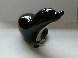 Langham Glass Handmade Small Otter Signed By Paul Miller 3