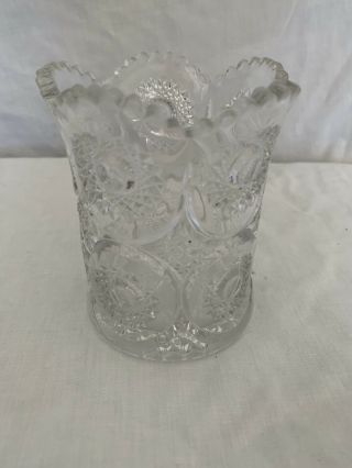 Vintage Heisey Cut Glass 4 Inches Tall 3 Inches Diameter