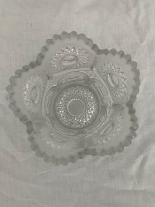 Vintage Heisey Cut Glass 4 Inches Tall 3 Inches Diameter 2