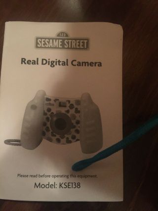 SESAME STREET REAL DIGITAL CAMERA VIDEO takes photos INC CORDS INSTALL CD elmo 3