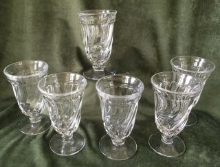 Set Of 6 Fostoria Glass Colony 2412 Clear Footed 5 Oz Juice Tumblers - 4 1/2”