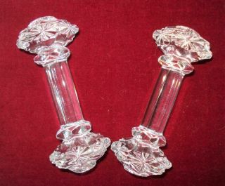 Set Of Two Lead Crystal Knife Rests 4 3/4 " L